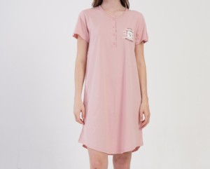 Koszula nocna damska 408106 rozm: XXL róż