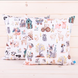 Poszewka z bawełny 40x40 cm Farma 