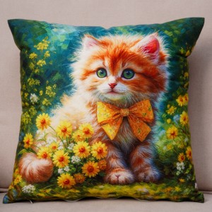 Poszewka ozdobna Foto 40x40 cm Kotek wzór 1 PA-321