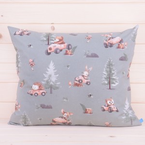 Poszewka z bawełny 50x70 cm Leśny rajd