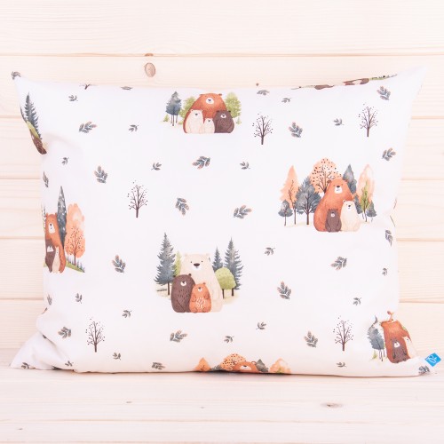 Poszewka z bawełny 70x80 cm Niedźwiadki