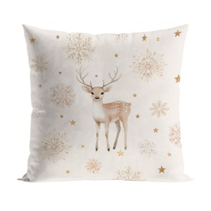Poszewka świąteczna 40x40 cm Jelonki Zimowa opowieść