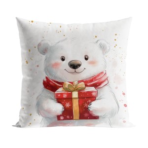 Poszewka świąteczna 40x40 cm Misiek