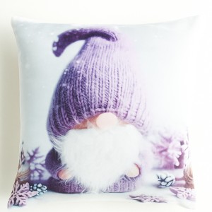 Poszewka świąteczna 40x40 cm Skrzat z brodą 9 PX-240