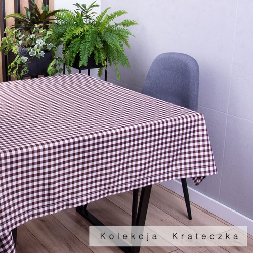 Obrus 110x160 cm Krateczka brąz