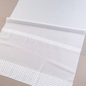 Firana haftowana 13942-01 biała 2 pasy wysokość 180 cm
