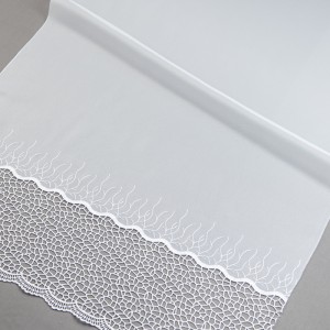 Firana gipiurowa 9357 biała 1 pas wysokość 180 cm