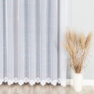 Firana żakardowa 023405 biała 1 pas wysokość 250 cm
