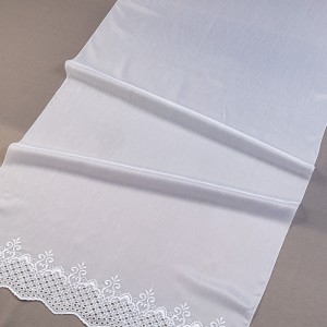 Firana haftowana B121223 biała 1 pas wysokość 170 cm