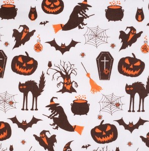 Pościel bawełniana 140x200 cm Halloween 2