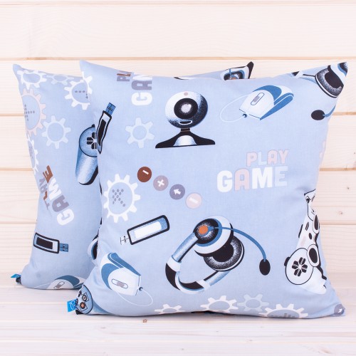 Poszewka z bawełny 40x40 cm Gra 2