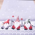 Bieżnik świąteczny drukowany 60x120 cm wzór 967 Skrzaty ze śnieżynkami