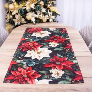 Bieżnik świąteczny drukowany 50x100 cm wzór 966 Gwiazda betlejemska