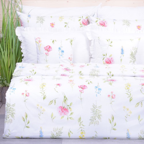 Pościel bawełniana 160x200 cm Kolorowa łąka