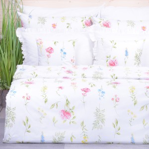 Pościel bawełniana 140x200 cm Kolorowa łąka