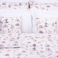 Pościel bawełniana 160x200 cm Dinusie i dmuchawce na beżu
