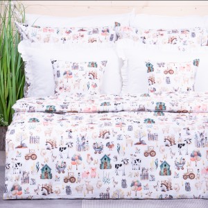 Pościel bawełniana 140x200 cm Farma