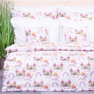Pościel bawełniana 100x140 cm Zamek