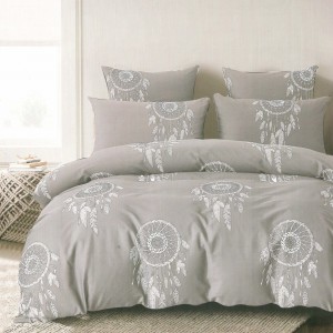 Pościel z bawełny satynowej 200x220 cm M1739 + prześcieradło