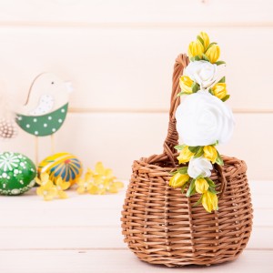 Ozdoba na koszyk Różyczki wzór 15