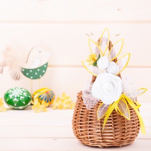 Ozdoba na koszyk Różyczki wzór 17