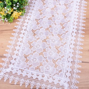 Bieżnik 40x90 cm cała gipiura kwiaty wzór 2