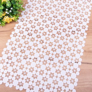 Bieżnik 40x90 cm SG-8063 cała gipiura śmietanka