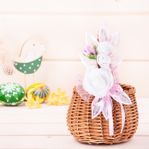 Ozdoba na koszyk Różyczki wzór 9