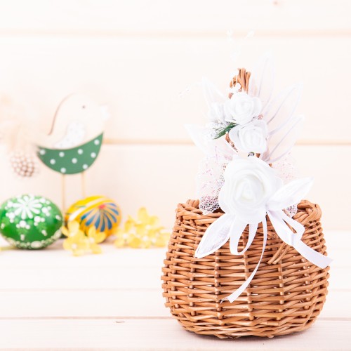 Ozdoba na koszyk Różyczki wzór 11