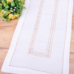 Bieżnik 40x90 cm 9019A Biel