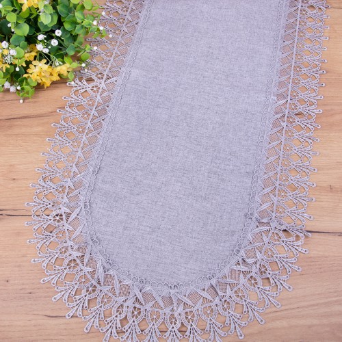 Bieżnik DA-555 40x85 cm Szary owal