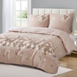 Pościel z bawełny satynowej 200x220 cm M1982 + prześcieradło