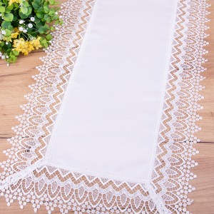 Bieżnik Atłas 50x100 cm Ecru prostokąt