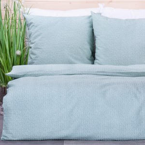 Pościel z kory 160x200 cm Drobne kwiatuszki na mięcie