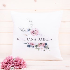 Poduszka dla Babci 40x40 cm wzór 31 krem