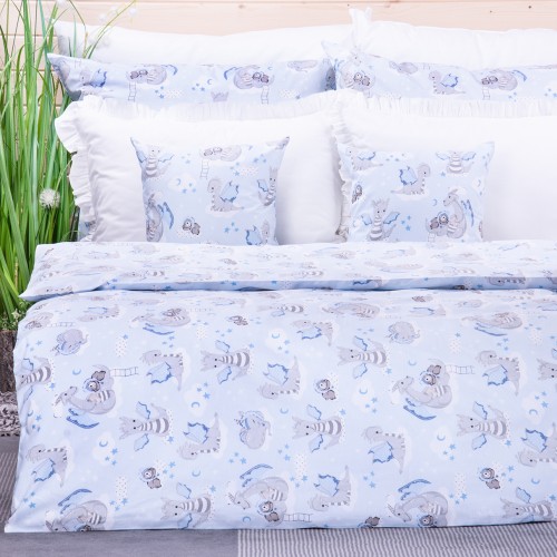 Pościel bawełniana 140x200 cm Smoki