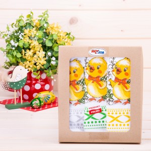 Komplet ścierek 3 szt Kurka 1