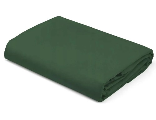 Prześcieradło satynowe z gumką 90x200 cm Pure zielony