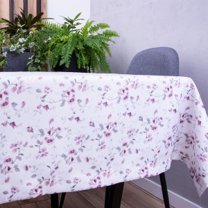 Bieżnik SOFT 50x100 cm 380366/101 Delikatne różowe kwiatuszki