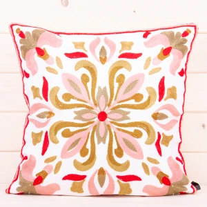 Poszewka ozdobna 45x45 cm Różany ornament