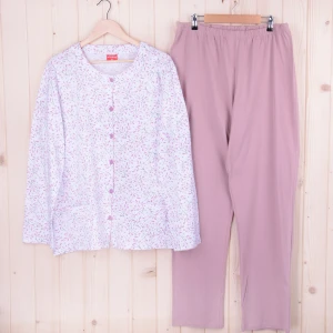 Piżama damska z długimi spodniami i rękawem GAŁĄZKI rozm: 3XL