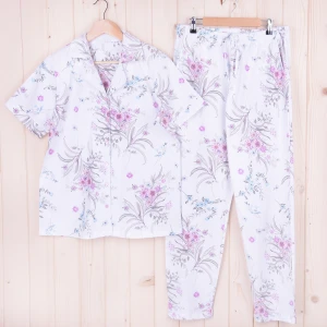 Piżama damska z krótkim rękawem i długimi spodniami 311387 rozm: XXL rozpinana