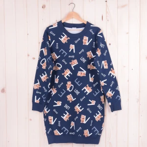 Koszula nocna damska z długimi rękawami 303226 rozm: XL ocieplana - kutnerko