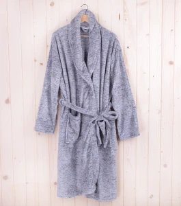 Szlafrok męski długi SOFT 160507 rozm: 2XL szary