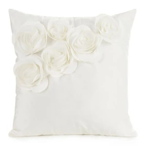 Poszewka ozdobna 45x45 cm Flores Krem