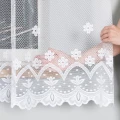 Firana żakardowa 004421 wysokość 110 cm Biała 1 pas