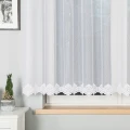 Firana żakardowa 023405 wysokość 150 cm Biała 1 pas