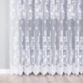 Firana żakardowa 023092 wysokość 270 cm Biała wzór po całości