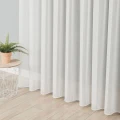 Firana gładka 318331 wysokość 300 cm Kremowa z ołowianką