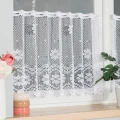 Firana zazdrostka żakardowa 779031 wysokość 50 cm Biała